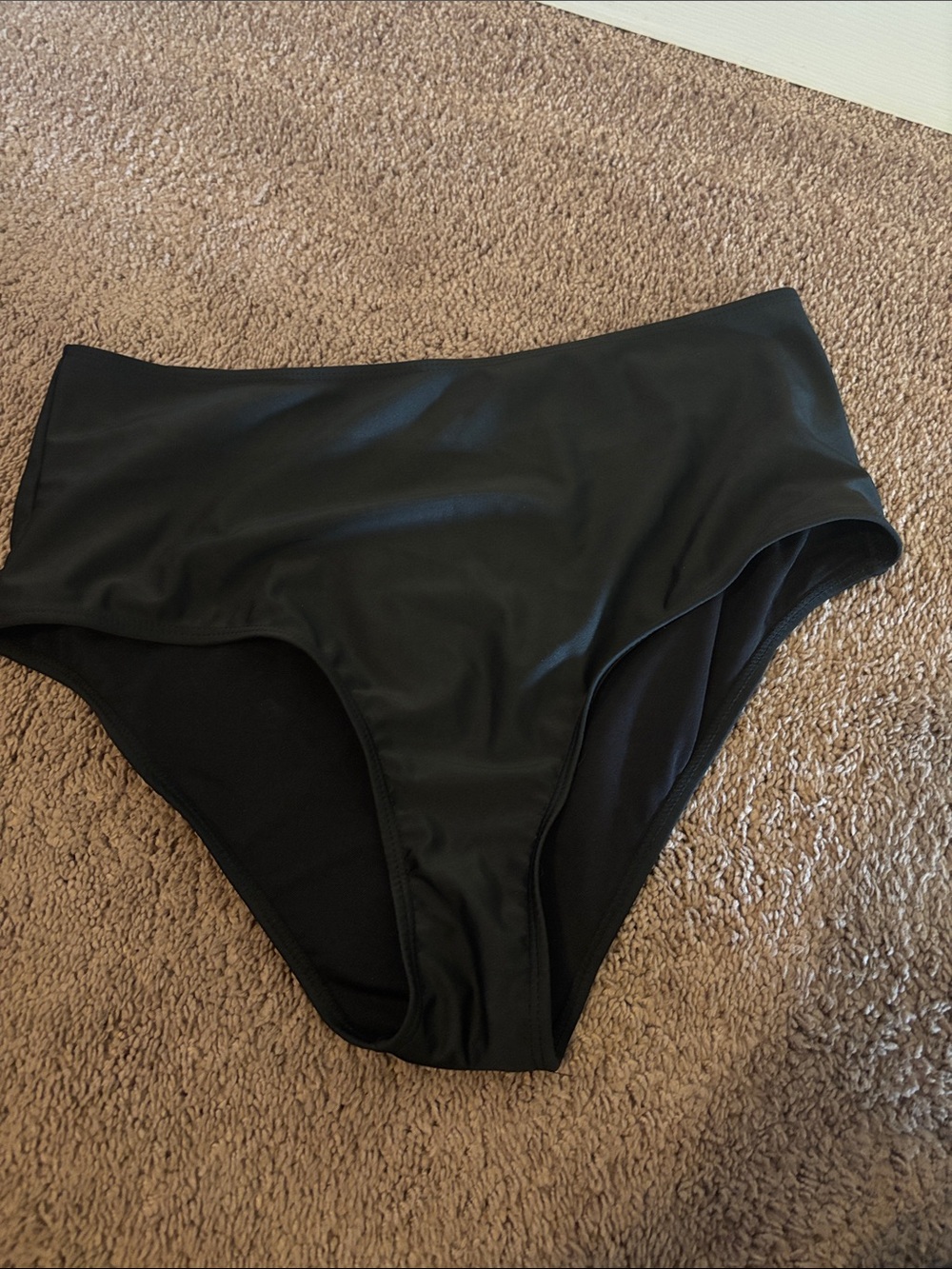 SHEIN Black High Waisted Bikini Bottom